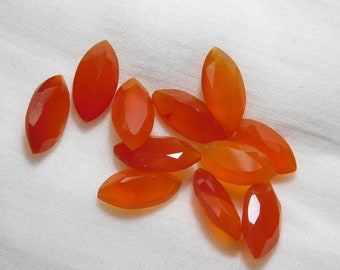 AAA Quality Carnelian Marquise Gemstones, 3x6m To 8x16mm Carnelian Marquise Lot, Loose Calibrated Faceted Cut Marquise, Wholesale Gemstone