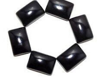 Natural Black Spinel Octagon Cabochon Calibrated Size Loose Gemstone 3x5,4x6,5x7,6x8,7x9,8x10mm,9x11,10x12,10x14,12x16MM Calibrated Gemstone