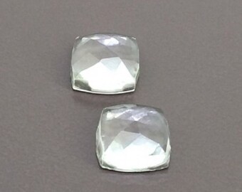 Natural Crystal Quartz, Square Shape Rose Cut , AAA Quality Crystal Quartz Loose Gemstone, Crystal Quartz Gemstone 5MM- 15MM Crystal Quartz