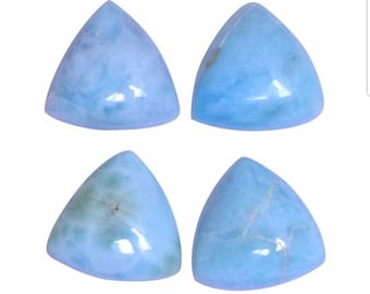 Natural Larimar 3mm-15mm Trillion Shape Cabochon ,Larimar Loose Gemstone, 3mm 4m 5mm 6mm 7mm8mm 9mm 10mm 12mm 13m 14mm 15mm Larimar Trillion