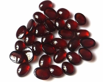 Natural Red Garnet Oval shape Gemstone, Cabochon for making beautiful ring jewelry, Handmade Loose Gemstone, best High Quality gemstone