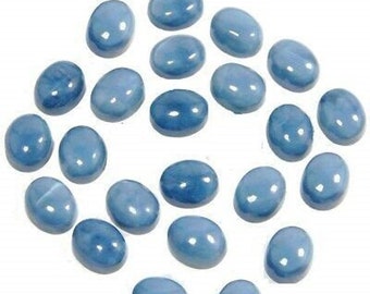 Natural Blue Opal Oval shape Gemstone, Cabochon for making beautiful jewelry, Blue Opal Handmade Loose Gemstone, best High Quality gemstone
