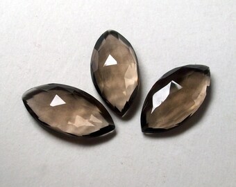 Natural Smoky Quartz Marquise Rose Cut 5X10M- 8X16MM Loose Gemstone 5X10MM, 6X12MM, 7X14MM, 8X16MM Calibrated Size Loose Gemstone, Jewelry