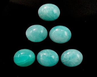 Natural Amazonite Oval shape Gemstone, Cabochon for making beautiful ring jewelry, Handmade Loose Gemstone, best High Quality gemstone