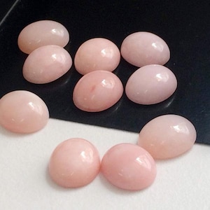 Natürlicher Pink Opal Oval Form Edelstein, Cabochon für die Herstellung von schönen Schmuck, Pink Opal handgemachter loser Edelstein, bester hochwertiger Edelstein