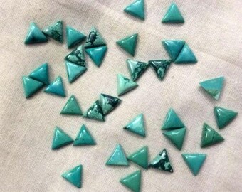 Natural Tibetan Turquoise Gemstone 3mm - 15mm Trillion Shape Top Quality Turquoise Trillion Cabochon Turquoise Gemstone,Jewelry Making Stone