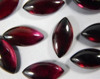 Quality Hyderabadi Garnet Marquise Gemstones, 3x6m To 8x16mm Garnet Marquise Lot,Loose Calibrated Cabochon Marquise, Wholesale Lots Gemstone