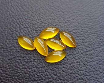 Natural Yellow Quartz Marquise Cabochon,Calibrated Loose Stone Cabochon,Semi Precious Cabochon Gemstone,Wholesale Handmade Quality Gemstone