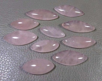 Natural Rose Quartz Marquise Cabochon 3X6MM- 8X16MM Loose Gemstone 3X6MM, 4X8MM,5X10MM,6X12MM, 7X14MM,8X16MM Calibrated Size Loose Gemstone
