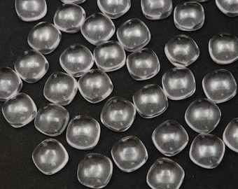 Natural Crystal Quartz, Cushion Shape Cabochon, AAA Quality Crystal Quartz Loose Gemstone,Crystal Quartz Gemstone 3MM - 15MM Crystal Quartz