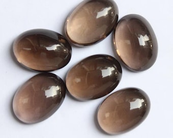 Natural Smoky Quartz Oval Shape Cabochon , Smoky Quartz Gemstone, Quartz Loose Gemstone ,Smoky Quartz Oval Size 3X5mm To 12X16mm Gemstone