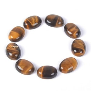 Tiger Eye Oval shape Gemstone, Cabochon for making beautiful jewelry, Natural Tiger Eye Cabs Handmade Loose Gemstone, best Quality gemstone