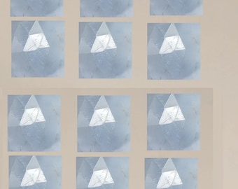 Natural Blue Opal Square Shape Flat Back Gemstone 5mm, 6mm, 7mm, 8mm 9mm 10mm 11mm 15mm Opal Calibrated Wholesale Loose Rose Cut Gemstone