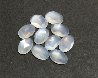 Natural White Moonstone, White Moonstone Oval Rose Cut, White Moonstone Gemstones, Sizes 5x7MM To 12x16MM Cut Gemstone, lot for jewellery