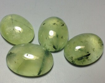 Natural Prehnite Cabochon Gemstone, CALIBRATED Prehnite Oval Cab, Semi Precious Loose Gemstone, Good Quality Cabochons, All Sizes Available