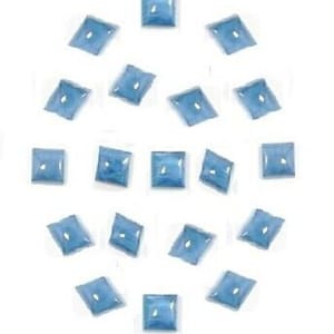 Natural Blue Opal Square Shape Cabochon Flat Back Calibrated Wholesale Gemstones,All Sizes Available Gemstone For Jewelry Making, 5m to 20mm