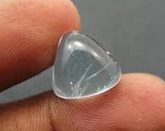 3MM To 15MM Natural White Topaz Trillion Cabochon Gemstone- AAA+ Quality Loose white topaz Calibrated Gemstone, Best For jewelry making Gems