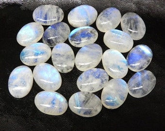 Natural Moonstone Cabochon Wholesale Lot,Moonstone Oval Shape Gemstone,Amazing Quality Moonstone Loose Gemstone Size 10X14mm For Jewelry Use