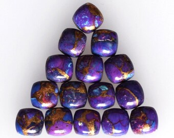 Cushion Natural Purple Copper Turquoise, Amazing Purple Copper Turquoise Cabochon, Calibrated Gemtsone,Loose Jewelry Gemstone Size 3mm -15mm