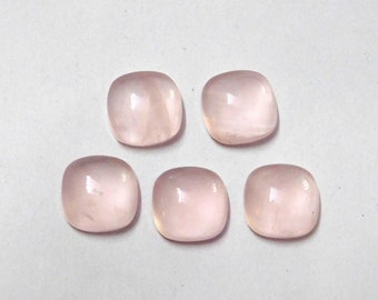 Natural Rose Quartz Cabochon, CALIBRATED Quartz Cushion Cab, Semi Precious Loose Gemstone, Good Quality Cabochons, jewelry making Gemstone