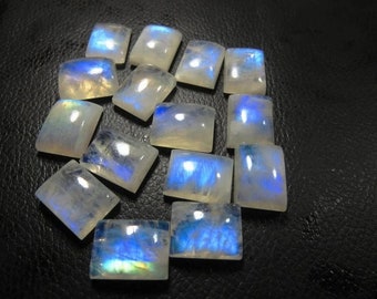Natural Moonstone Cabochon Wholesale Lot,Moonstone Octagon Shape Gemstone,100% Quality Moonstone Loose Gemstone Size 10X12mm For Jewelry Use