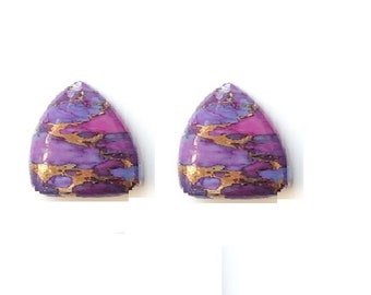 Trillion Natural Purple Copper Turquoise, Amazing Purple Copper Turquoise Cabochon,Calibrated Gemtsone,Loose Jewelry Gemstone Size 3mm -15mm