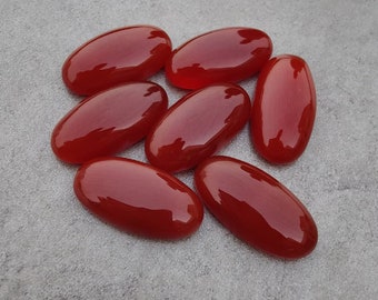 Natural Red Onyx Big Oval Shape Gemstone, Cabochon for making beautiful jewelry Rings or Pendants, Natural Red Onyx Handmade Loose Gemstone