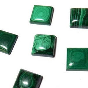 Rectangle Malachite Cabochon: Handmade AAA Gemstone