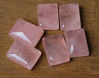 Natural Rose Quartz Octagon Shape Cabochon, Rose Quartz Gemstone, Rose Quartz Loose Gemstone ,Rose Quartz Octagon Size 3X5mm To 12X16mm Gems