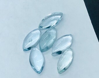Natural Aquamarine 2x4mm 6x12mm To Marquise Cabochon Gemstone Good Quality Loose Gemstone for Jewellery Making at Wholesale Price Gemstone