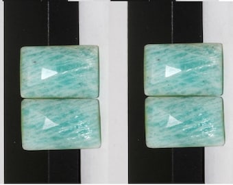 High Quality Natural Amazonite Octagon Rose Cut 5X7MM To 12X16MM Loose Gemstone,Semi Precious Gemstone Rose Cut Lot,Use For Jewellery Making