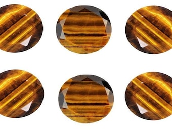 Natural Tiger's Eye Round Cut Shape 3mm 4mm 5mm, 6mm, 7mm, 8mm 9mm 10mm 11mm 15mm Calibrated Natural Wholesale Lot Loose Faceted Gemstone