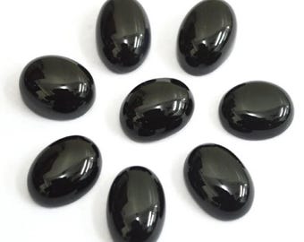 Black Onyx Oval shape Gemstone, Cabochon for making beautiful jewelry, Natural Black Onyx Cabs Handmade Loose Gemstone,best Quality gemstone