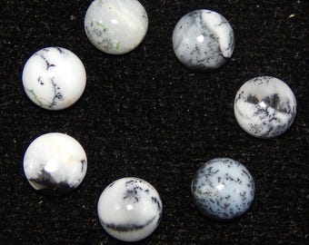 Natural Dendrite Opal Round Shape Cabochon Flat Back Calibrated Wholesale Gemstones, Quality All Sizes Available,Gemstone For Jewelry Making