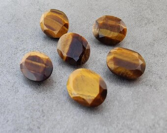 Tiger Eye Oval shape Gemstone, Faceted Cut for making beautiful jewelry, Natural Tiger Eye cut Handmade Loose Gemstone,best Quality gemstone