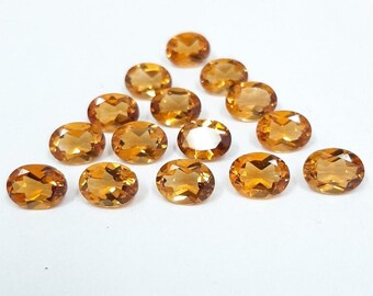 Citrine Oval shape Gemstone, Faceted Cut for making beautiful jewelry, Natural Citrine Cut Handmade Loose Gemstone, best Quality gemstone