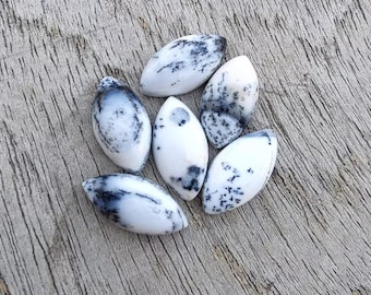 Natural Dendrite Opal Marquise Cabochon, Calibrated Loose Stone Cabochon,Semi Precious Cabochon Gemstone,Wholesale Handmade Quality Gemstone