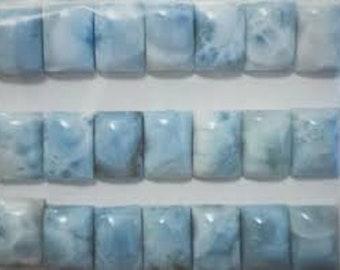 Larimar, Natural Octagon shape, Flat back Cabochon, Calibrated Larimar oval gemstone, sizes from 3x5mm to 12x16mm gemstones, Beads,Jewellery