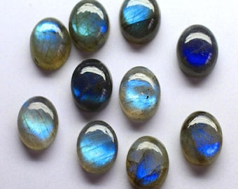 Top Quality Natural Labradorite Round Shape Cabochon FlatBack Calibrated Wholesale Gemstones,All Sizes Available Gemstone For Jewelry Making