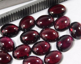 Heyderabadi Garnet , Natural oval shape, Flat back Cabochon, Calibrated Garnet oval gemstone,sizes from 3x5mm to 12x16mm gemstones,Jewellery