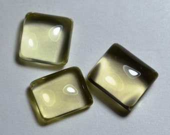 Natural Lemon Quartz Octagon Shape Cabochon, Lemon Quartz Gemstone,Quartz Loose Gemstone,Lemon Quartz Octagon Size 3X5mm To 12X16mm Gemstone