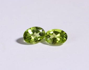Natural Peridot Oval shape Gemstone, Faceted Cut for making beautiful ring jewelry, Handmade Loose Gemstone, best High Quality gemstone