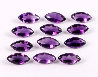 Natural Purple Amethyst Marquise Rose Cut 4X8MM-8X16MM Loose Gemstone 4X8MM, 5X10MM, 6X12MM, 7X14MM,8X16MM Quality Calibrated Loose Gemstone