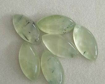 Natural Prehnite Marquise Cabochon, Calibrated Loose Stone Cabochon, Semi Precious Cabochon Gemstone, Wholesale Handmade Quality Gemstone