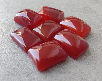 Red Onyx Rectangle shape Gemstone,Cabochon for making beautiful jewelry, Natural Red Onyx Cabs Handmade Loose Gemstone,best Quality gemstone