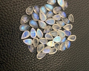 Natural Moonstone Cabochon Wholesale Lot,Moonstone Pear Shape Gemstone,Amazing Quality Moonstone Loose Gemstone Size 12X16mm For Jewelry Use