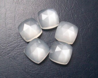 AAA Natural White Moonstone Square Rose Cut Size 5X5MM To 15X15MM White Moonstone Square Rose Cut Loose Gemstone Wholesale lot for jewellery
