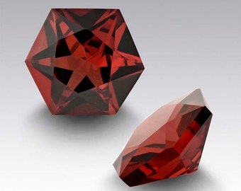 Mozambique Red Garnet Hexagon Cut Shape, Red Garnet faceted Cut Hexagon Jewelry making , Garnet AAA Quality Hexagon, Hexagon Shape Pair Gems