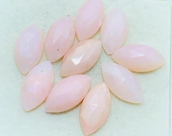 Natural Pink Opal Marquise Rose Cut Size 4X8MM To 8X16MM AAA Pink Opal Marquise Rose Cut Loose Gemstone Use For Making Jewellery, Rings,Tops