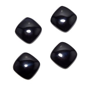 AAA Black Onyx Cabochon: Cushion Gemstone, All Sizes